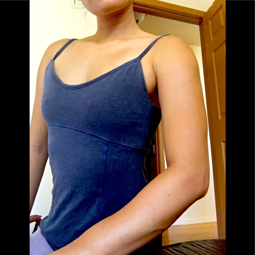 Lululemon Cotton Navy Tank Top Small